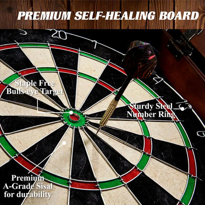 Chatham Bristle Dart Board and Cabinet Set