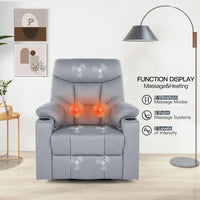 Upholstered Heated Massage Chair