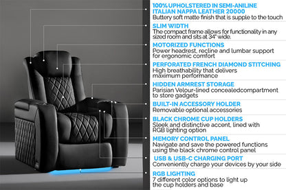 Valencia Tuscany Slim Ultimate Theater Seating – 2025 Luxury Edition