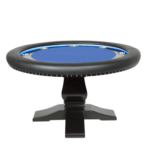 BBO® Ginza LED 8-Person Poker Table with Dining Top – Premium Game Room Table