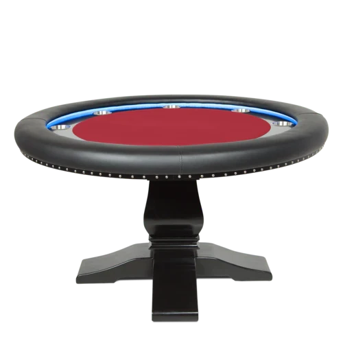 BBO® Ginza LED 8-Person Poker Table with Dining Top – Premium Game Room Table