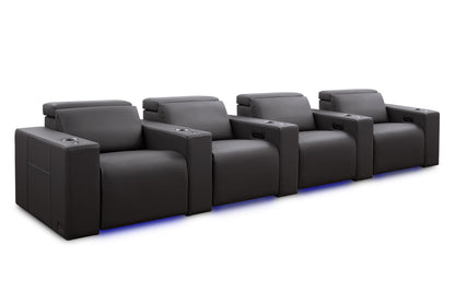 Valencia Barcelona Italian Leather Home Theater Seating