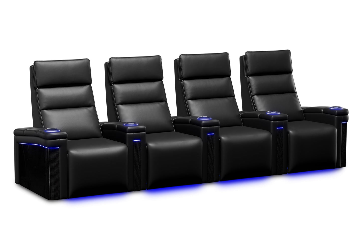 Valencia 2025 New Monza Leather Home Theater Seating Row of 4