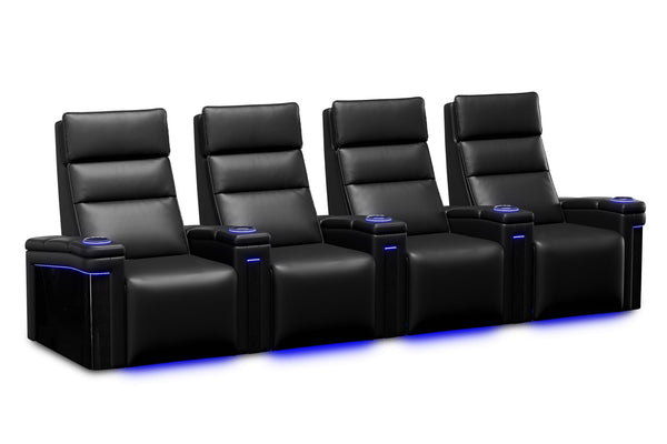 Valencia 2025 New Monza Leather Home Theater Seating Row of 4