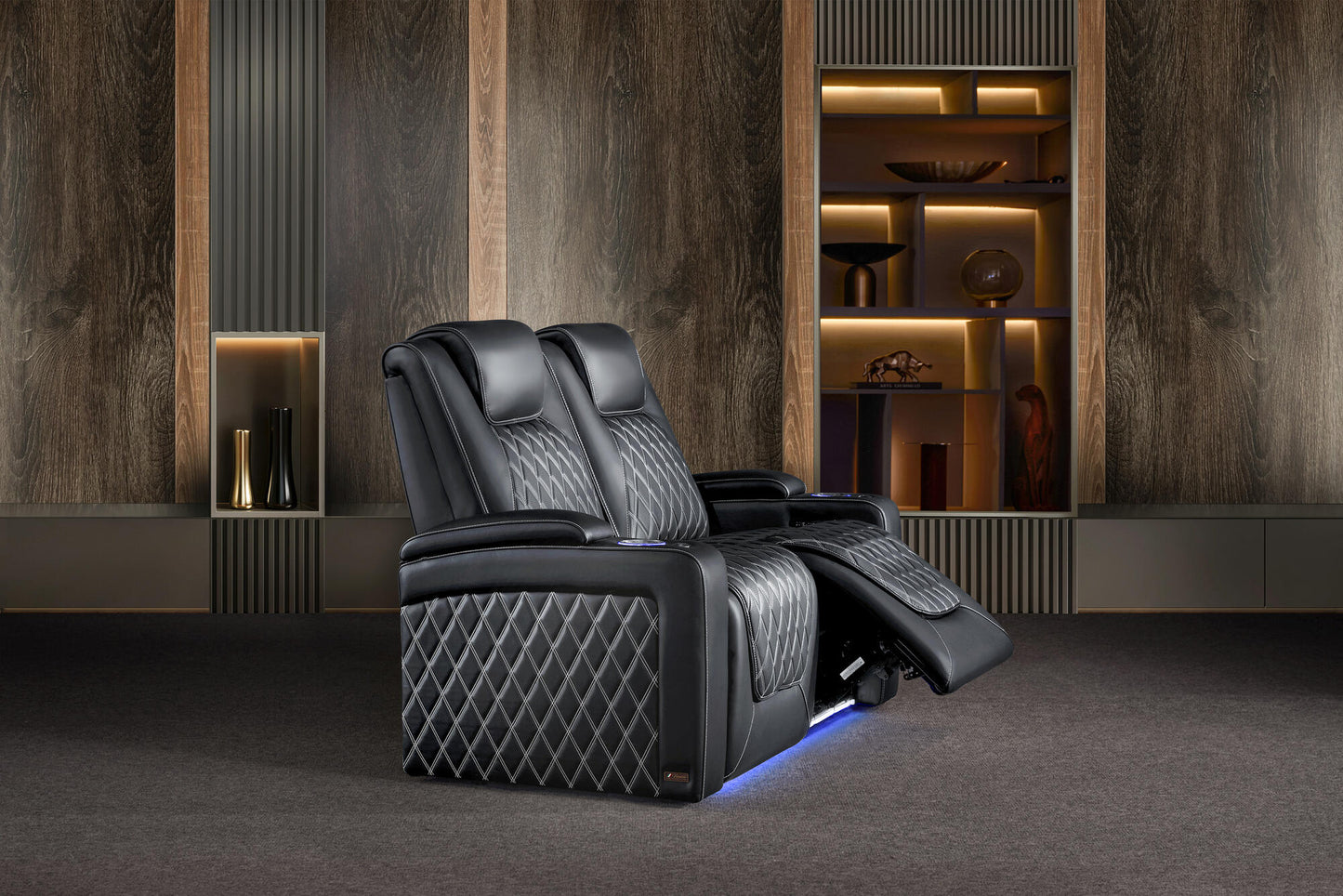 Valencia Oslo Ultimate 20K Italian Semi-Aniline Leather Theater Seating