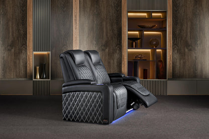 Valencia Oslo Ultimate 20K Italian Semi-Aniline Leather Theater Seating