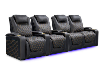 Valencia Oslo Ultimate 20K Italian Semi-Aniline Leather Theater Seating