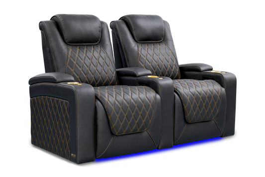 Valencia Oslo Ultimate 20K Italian Semi-Aniline Leather Theater Seating