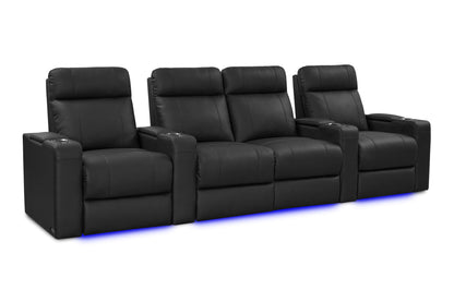 Valencia Piacenza Luxury Leather Home Theater Seating Row of 2