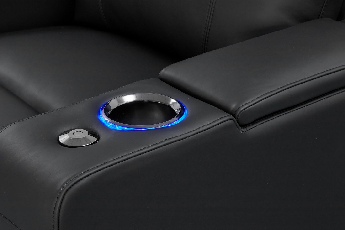 Valencia Piacenza Luxury Leather Home Theater Seating Row of 2