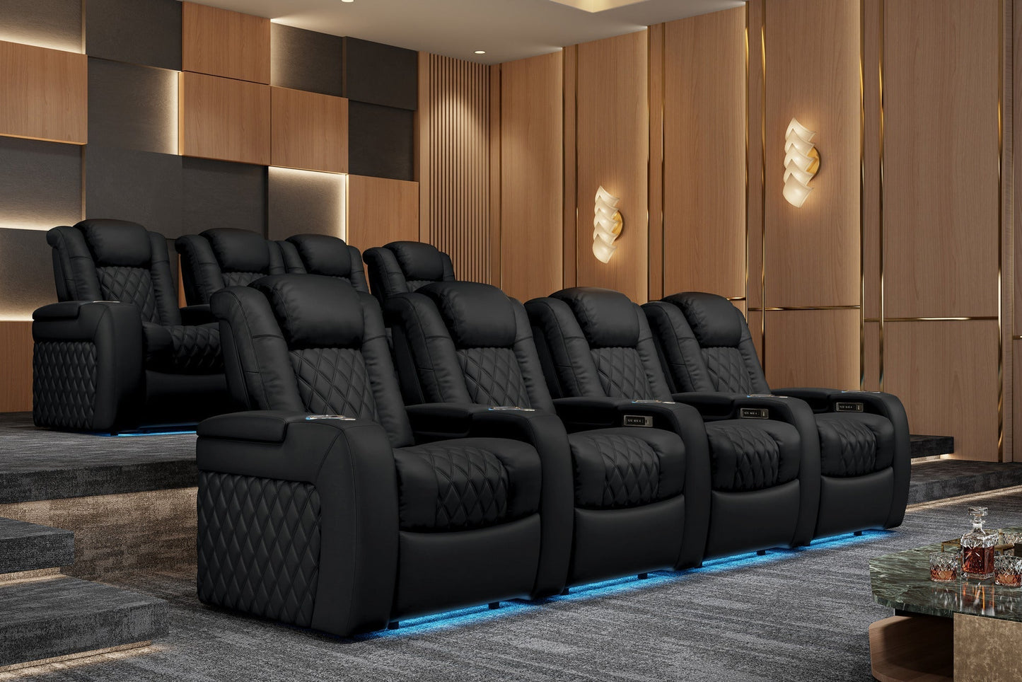 Valencia Tuscany Luxury Float™ Zero Gravity Heat &amp; Massage Theater Seating (2025 Edition)