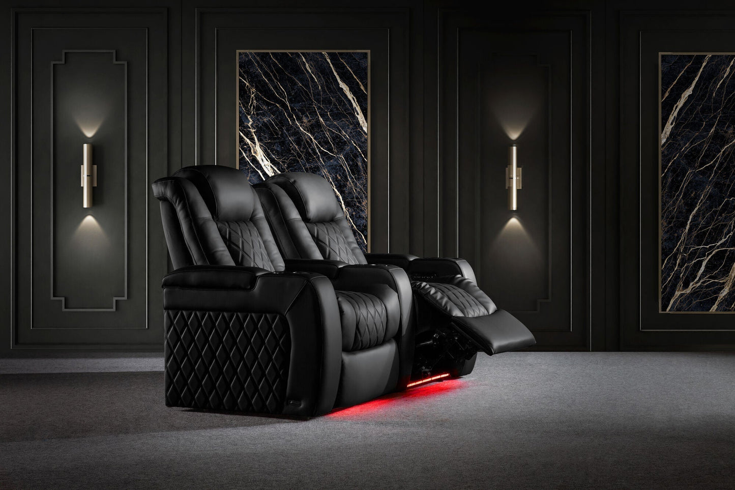 Valencia Tuscany Ultimate 20K Italian Semi-Aniline Leather Theater Seating