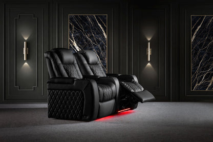 Valencia Tuscany Ultimate 20K Italian Semi-Aniline Leather Theater Seating