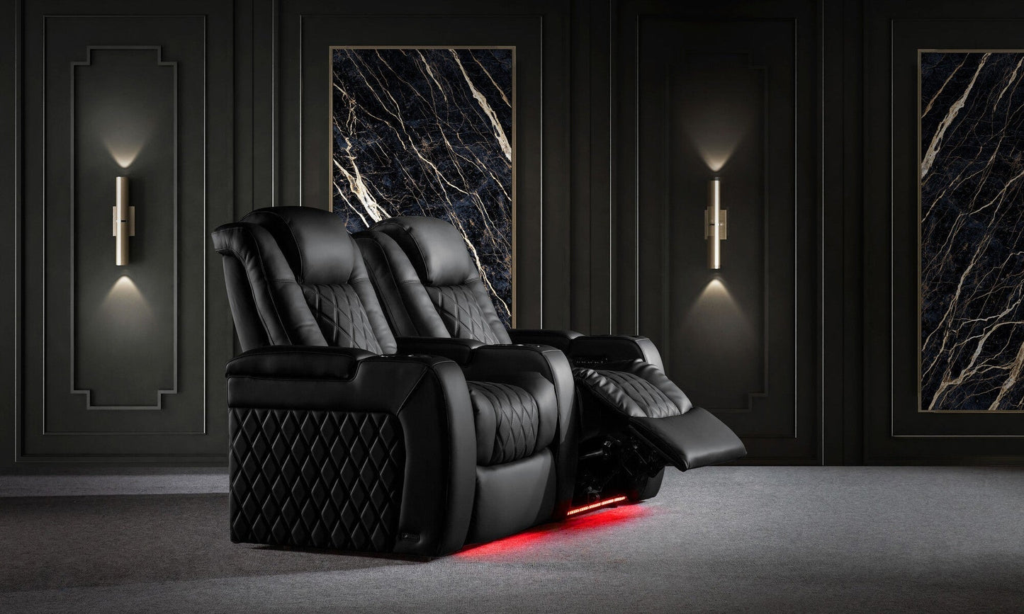 Valencia Tuscany Ultimate 20K Italian Semi-Aniline Leather Theater Seating