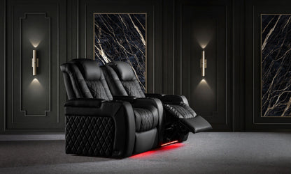 Valencia Tuscany Ultimate 20K Italian Semi-Aniline Leather Theater Seating