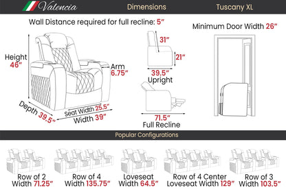 Valencia Tuscany XL Luxury Theater Seating – 2025 Edition