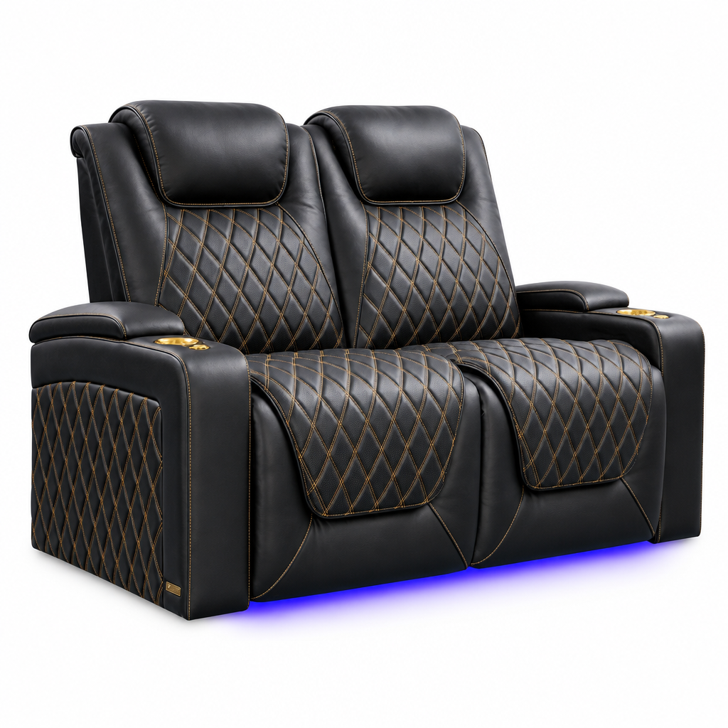 Valencia Oslo Ultimate 20K Italian Semi-Aniline Leather Theater Seating
