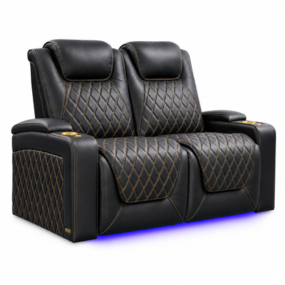 Valencia Oslo Ultimate 20K Italian Semi-Aniline Leather Theater Seating