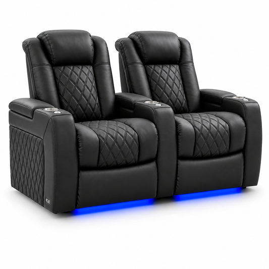 Valencia Tuscany Ultimate 20K Italian Semi-Aniline Leather Theater Seating
