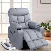 Upholstered Heated Massage Chair