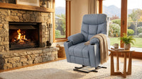 Upholstered Heated Massage Chair — Lifestyle