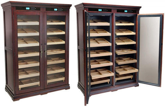 Prestige Import Group Reagan Electronic Cigar Cabinet Humidor – 4,000 Count Dual-Zone